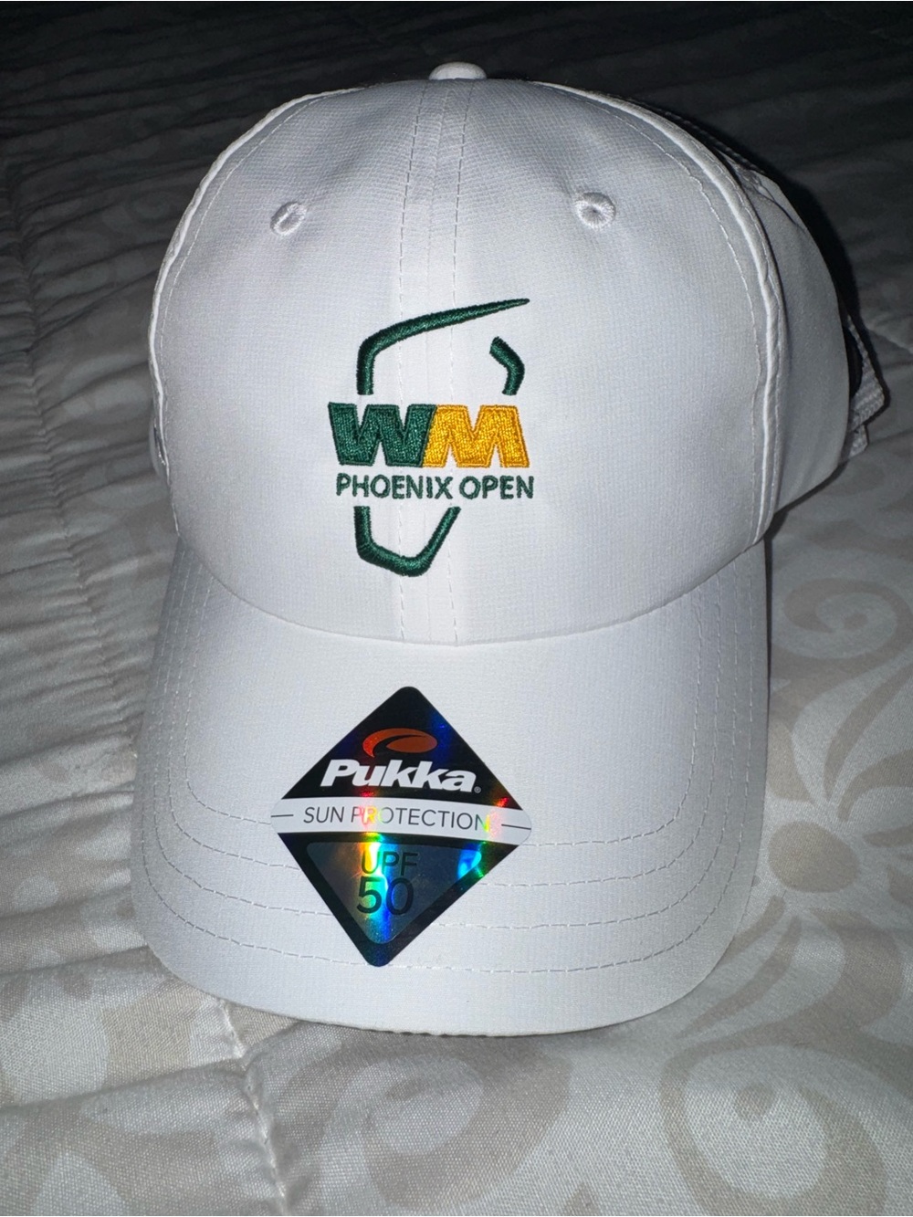 Pukka White Phoenix Open Embroidered Golf Hat